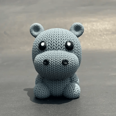 Crochet Hippo 3D Toy